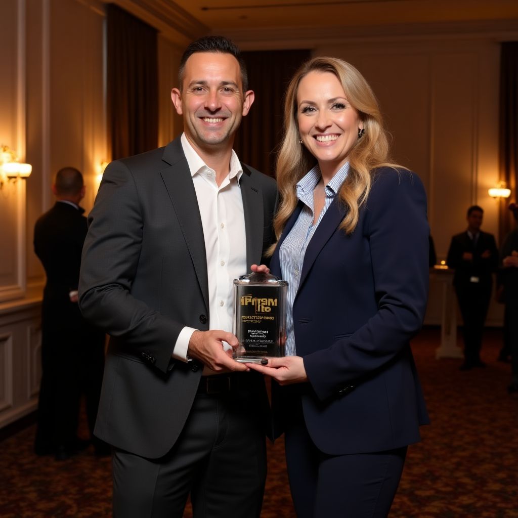 Premio fintech recibido por CriptoArgentina en ceremonia