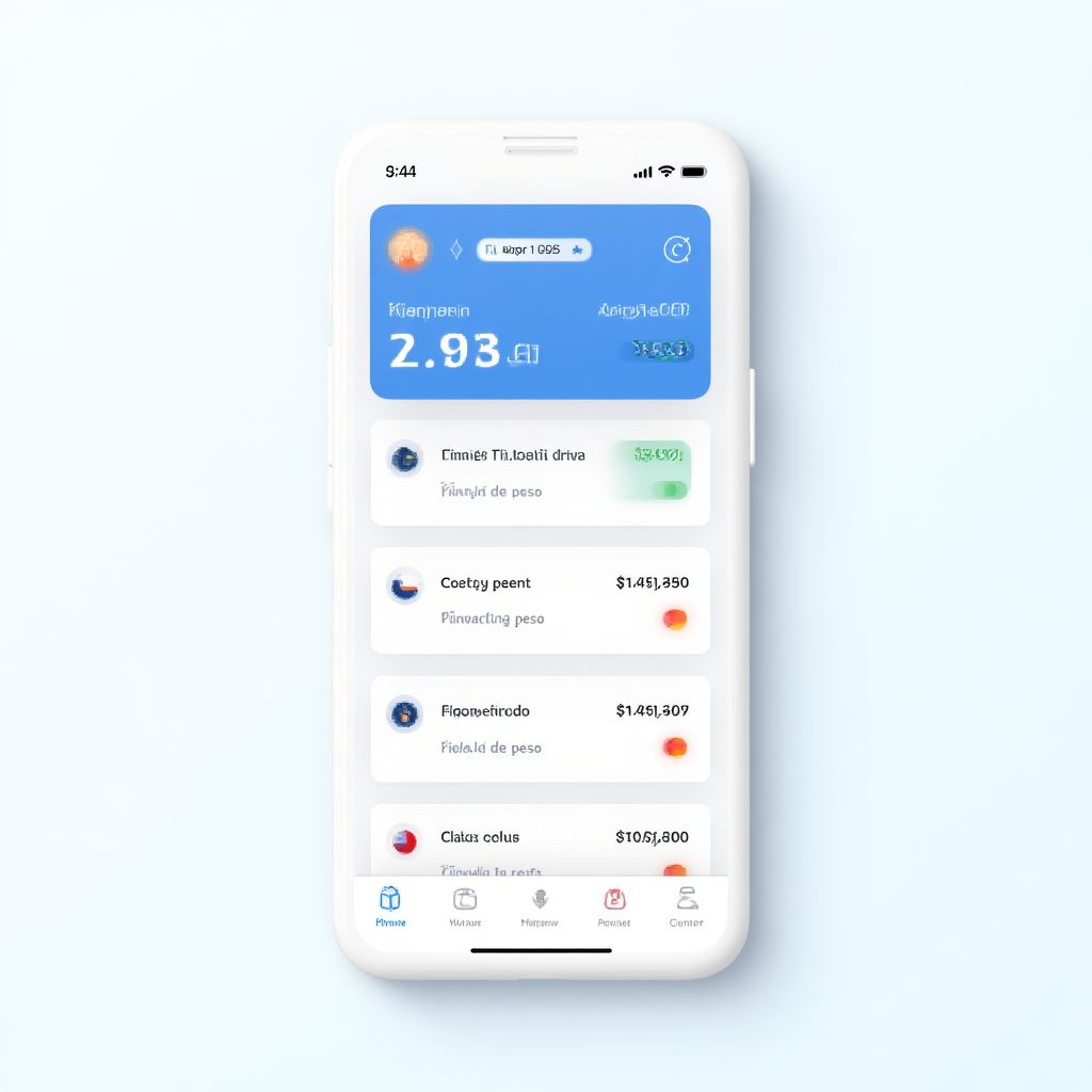 Wallet móvil cripto con conversión de pesos argentinos